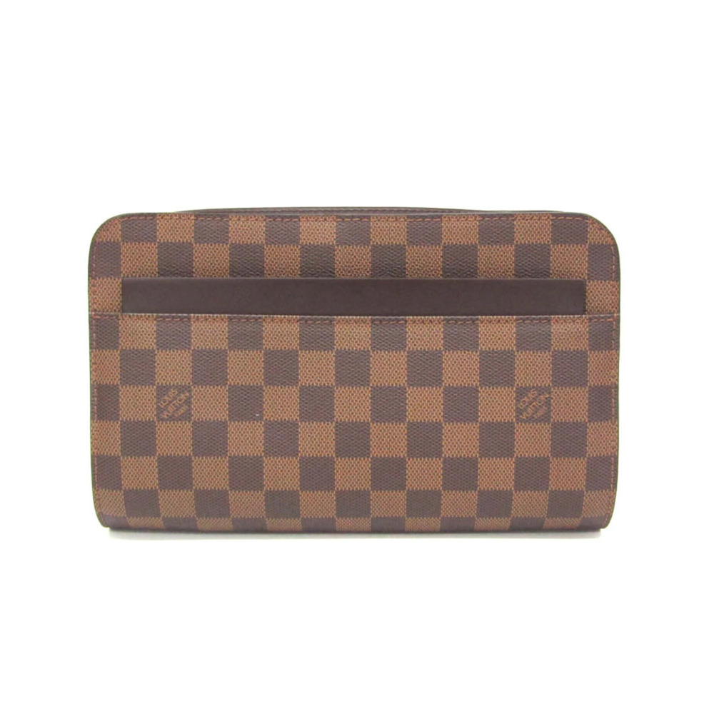 LOUIS VUITTON Brown Damier Clutch Bag